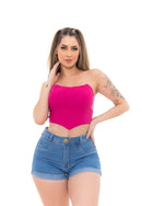 Shorts Jeans Feminino I Levanta Bumbum I Barra Dobrada