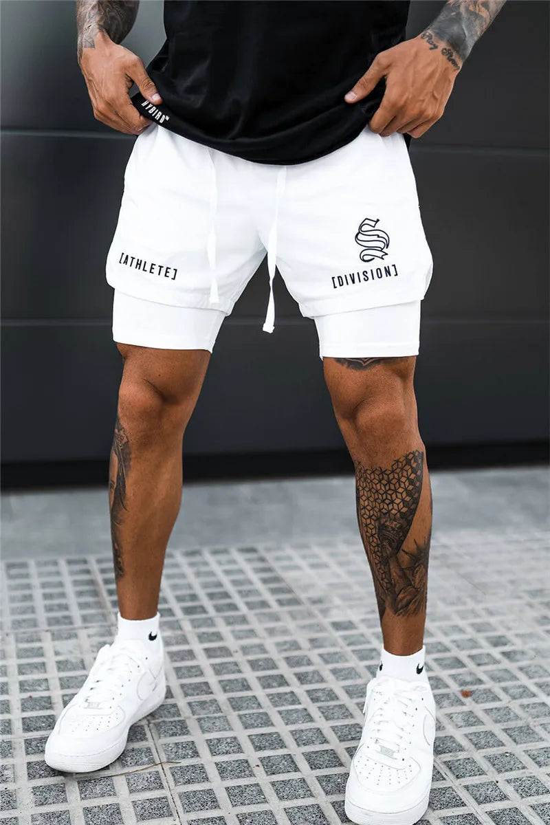 Shorts Dryfit Division | 2 em 1 | Secagem Rápida