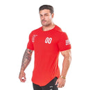 Camiseta Bulking 00 | Bodybuilder | Respirável Vermelha