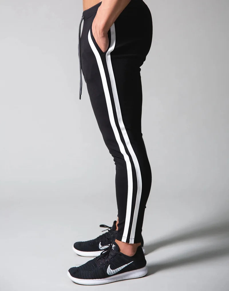 Calça Casual Slim | Corrida, Treino e Musculação Preta