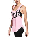 Regata Pink | Sem Mangas | Colete de Fitness | Casual Solto