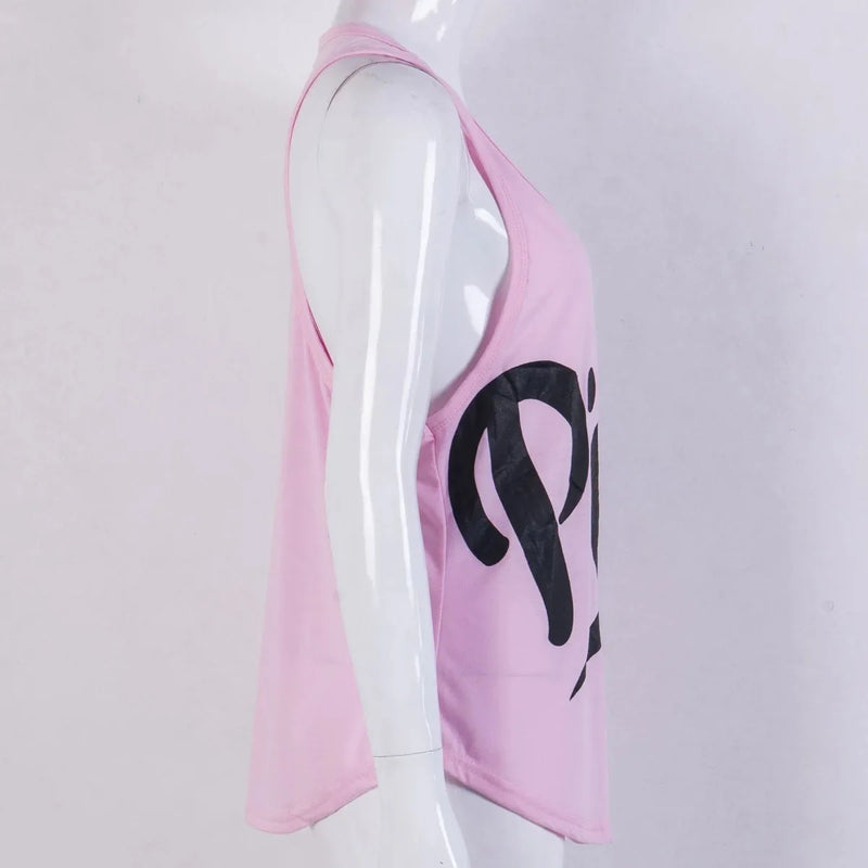 Regata Pink | Sem Mangas | Colete de Fitness | Casual Solto