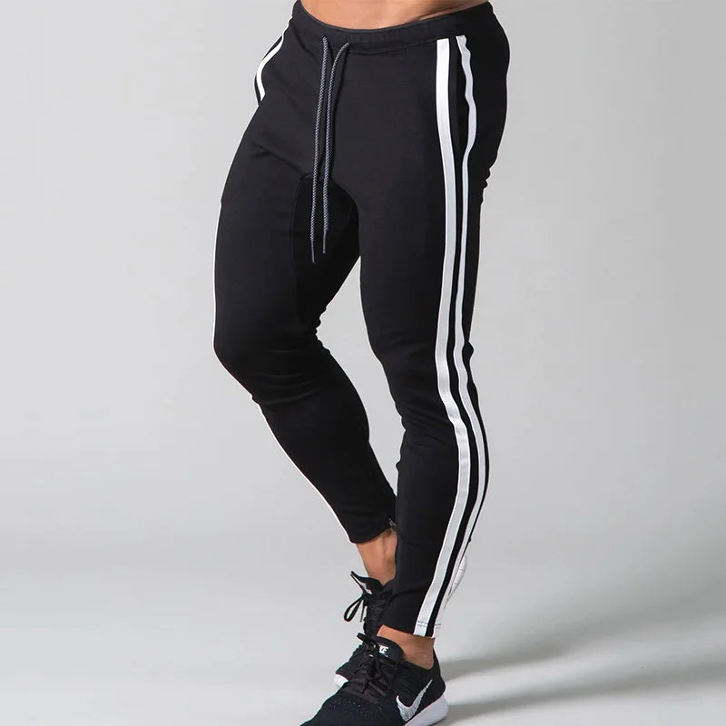 Calça Casual Slim | Corrida, Treino e Musculação Preta