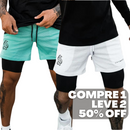 Compre 1 e Leve 2º com 50% OFF - Shorts Dryfit Hybrid | 2 em 1 | Secagem Rápida | Respirável