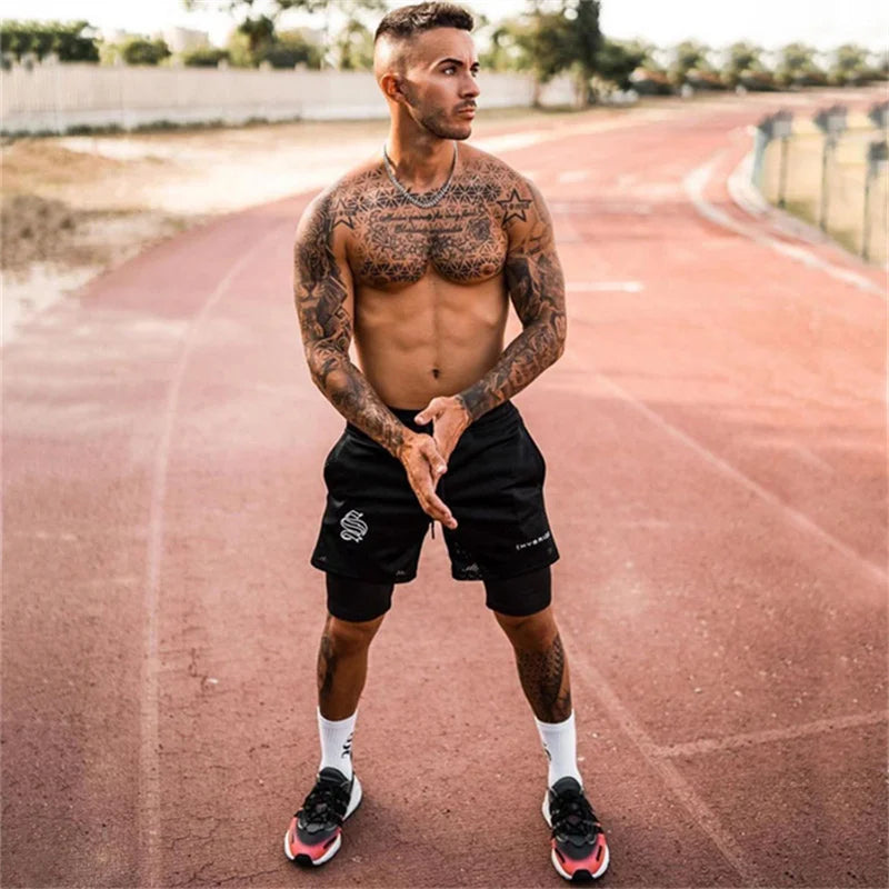 Compre 1 e Leve 2º com 50% OFF - Shorts Dryfit Hybrid | 2 em 1 | Secagem Rápida | Respirável