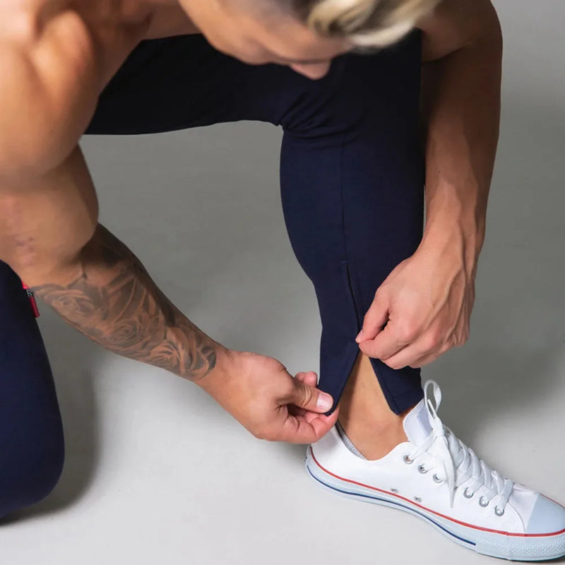 Calça Casual Slim | Corrida, Treino e Musculação Azul