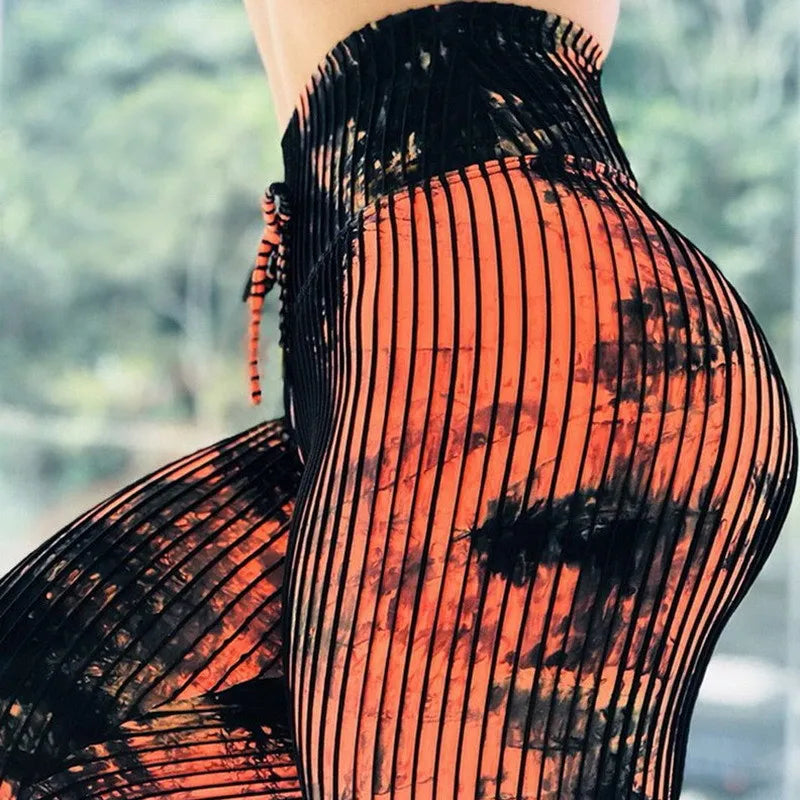 Tie-Dye Legging | Verão 2025 | Novo Estilo de Impressão Digital | Cintura Alta