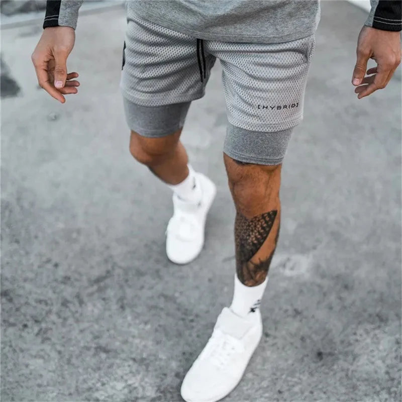 Compre 1 e Leve 2º com 50% OFF - Shorts Dryfit Hybrid | 2 em 1 | Secagem Rápida | Respirável