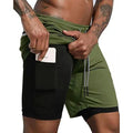 Shorts Dryfit Clean | 2 em 1 | Secagem Rápida Verde