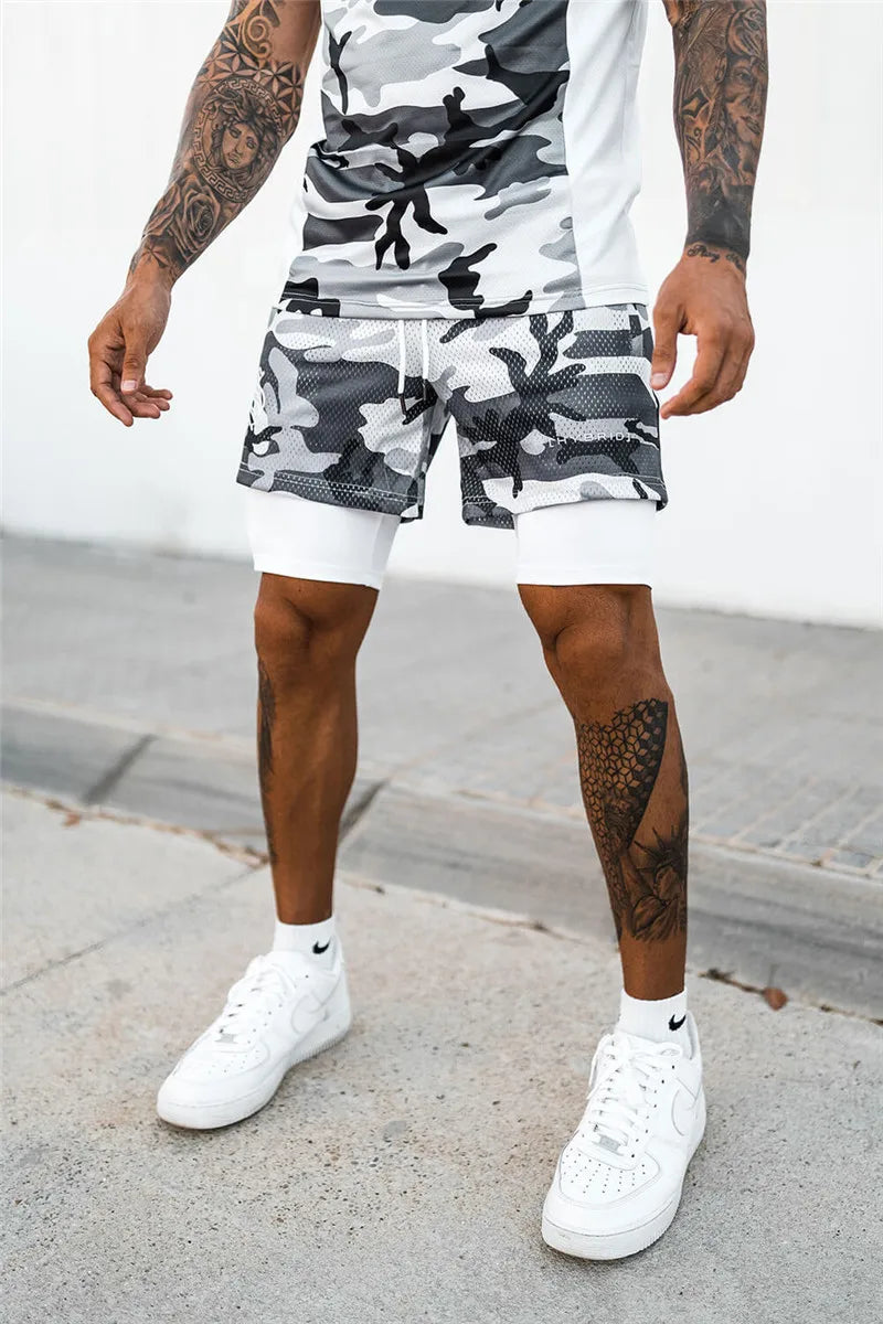 Compre 1 e Leve 2º com 50% OFF - Shorts Dryfit Hybrid | 2 em 1 | Secagem Rápida | Respirável