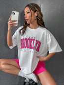 Camiseta Brooklyn I Oversized I Feminina I Estilosa