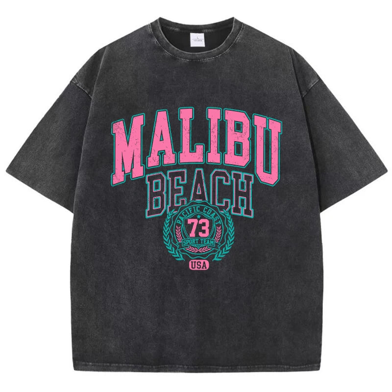 Camiseta Malibu I Oversized I Destroyed