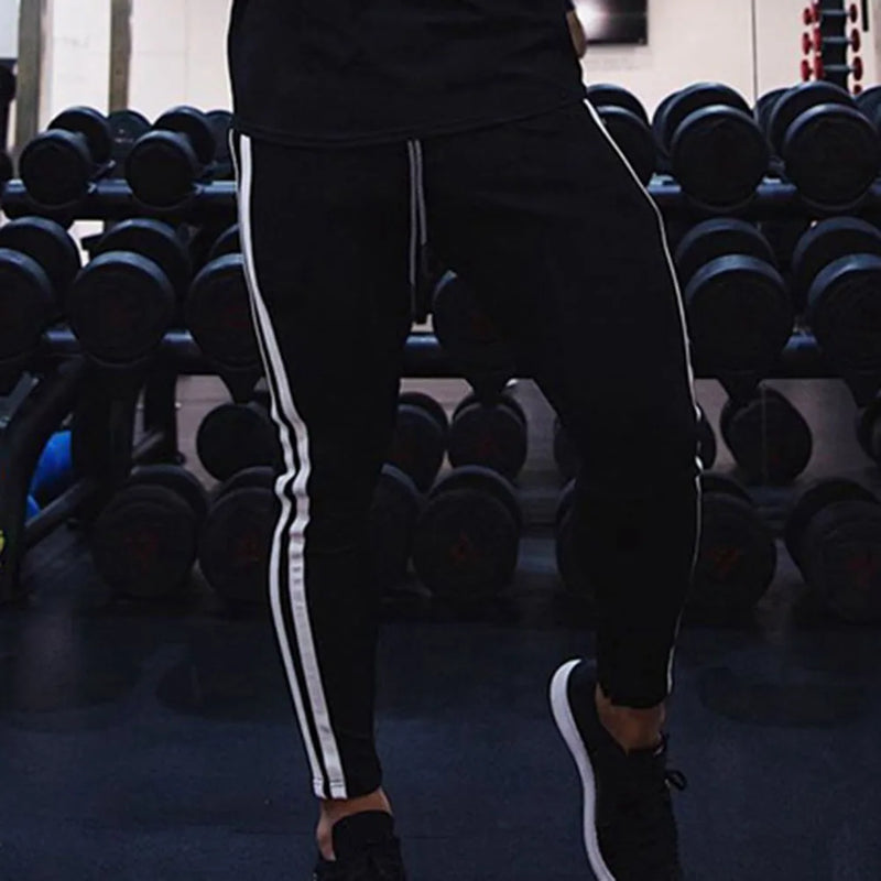 Calça Casual Slim | Corrida, Treino e Musculação Preta