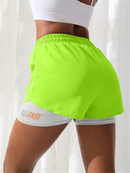 Shorts RunFast 2 em 1 I Duas peles I Treino I Corrida