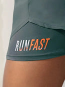 Shorts RunFast 2 em 1 I Duas peles I Treino I Corrida