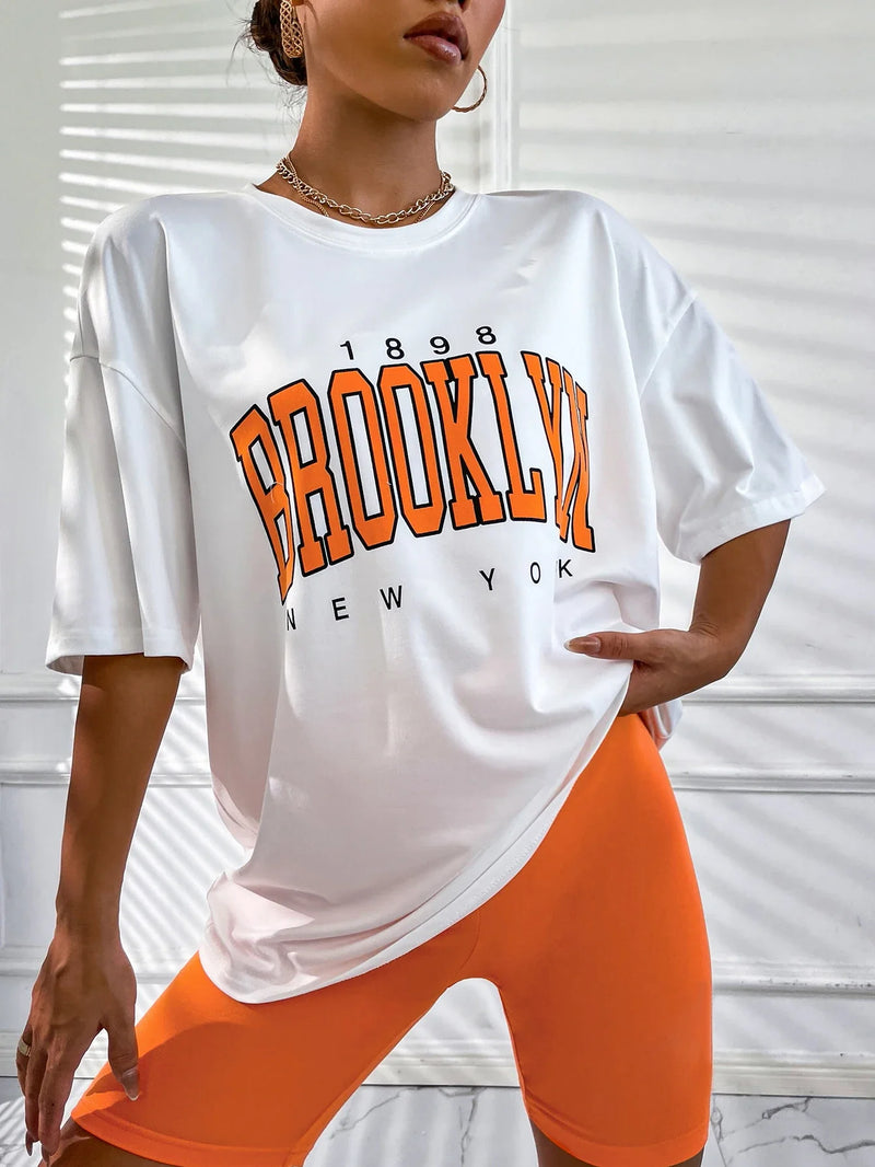 Camiseta Brooklyn I Oversized I Feminina I Estilosa