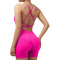 Macaquinho Cross Sexy | Costas Com Tiras | Modelo 2024 | Rosa