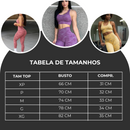 Conjunto Leopardo | Nova Impressão | Cintura Alta e Elástico