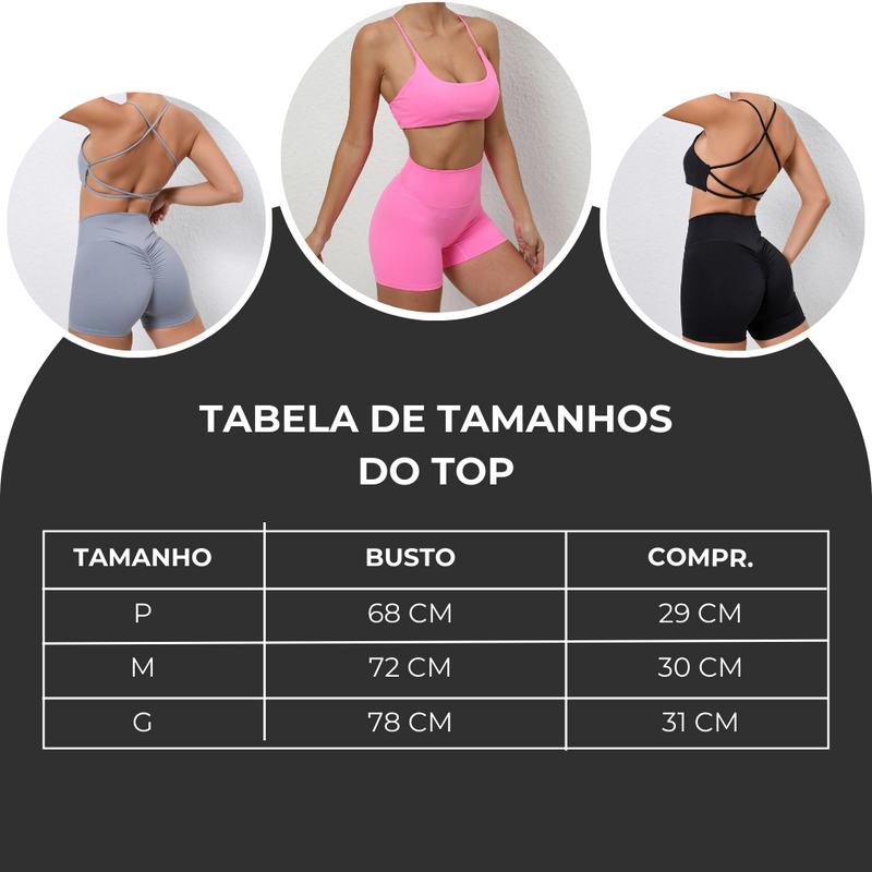 Conjunto Sexy/Esportivo | Costas Abertas