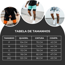 Shorts Dryfit Hybrid | 2 em 1 | Secagem Rápida | Respirável Tabela de Tamanhos