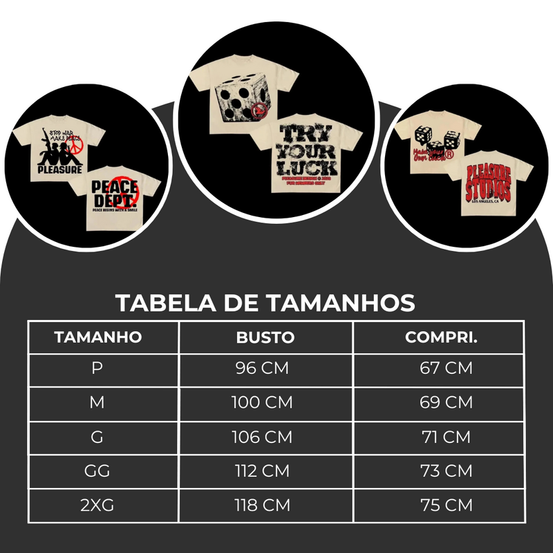 Camisa Oversized Pleasure I Estampada I Estilosa I Algodão