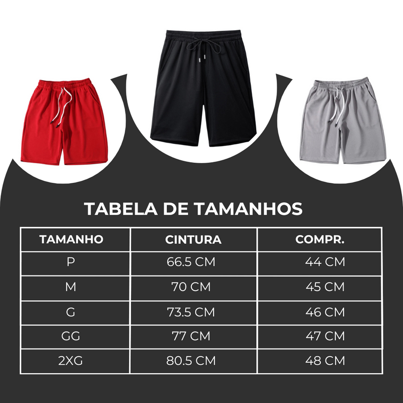 Shorts Dryfit Básico Respirável