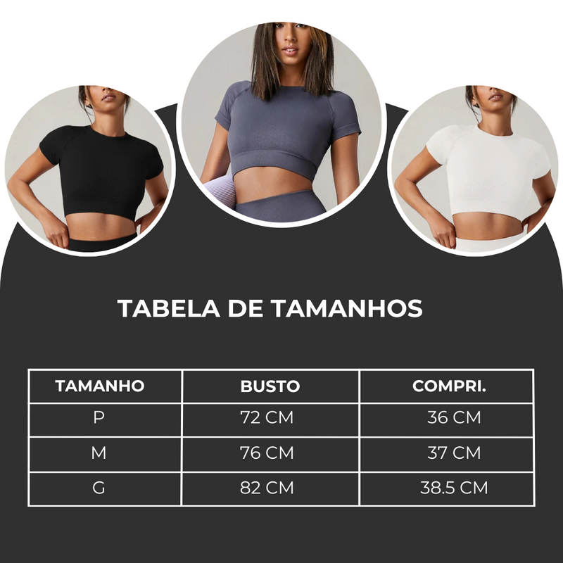 Top Básico Legging Clean I Treino I Respirável