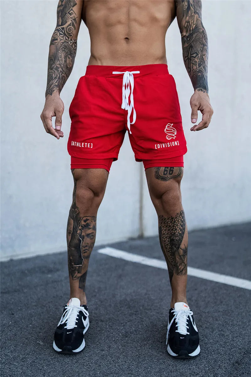 Shorts Dryfit Division | 2 em 1 | Secagem Rápida