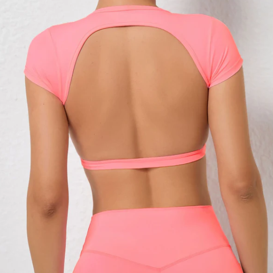 Kit Top sem Costas com Calça Corte em V