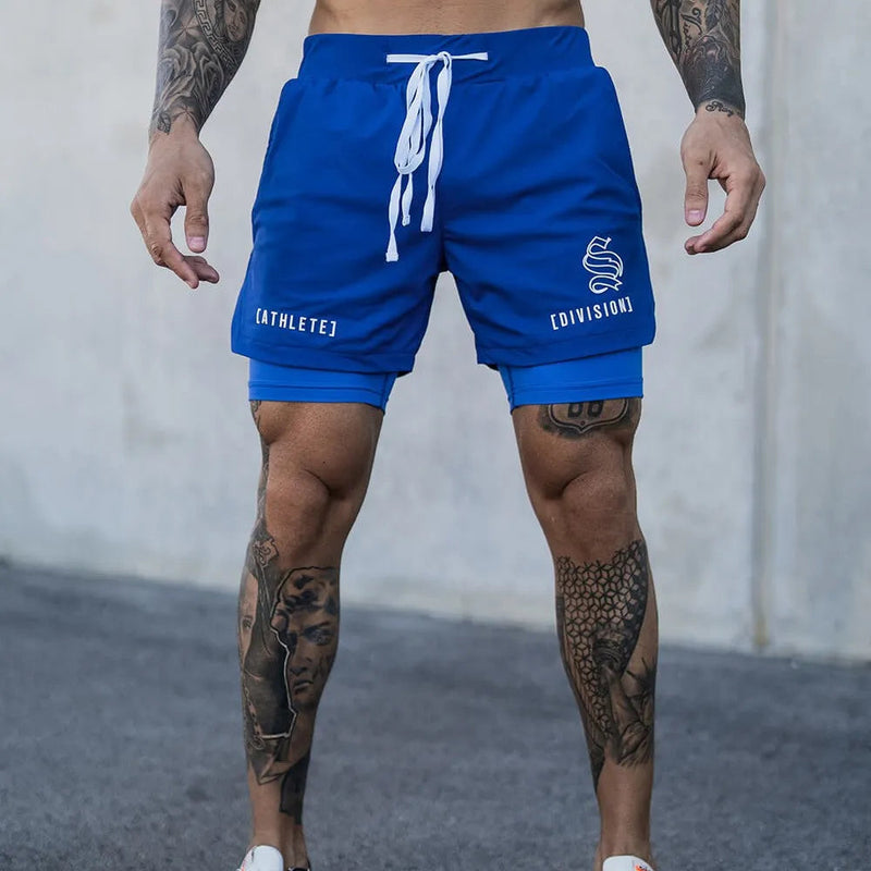 Compre 2 e Leve +1 Grátis - Shorts Dryfit Division | 2 em 1 | Secagem Rápida