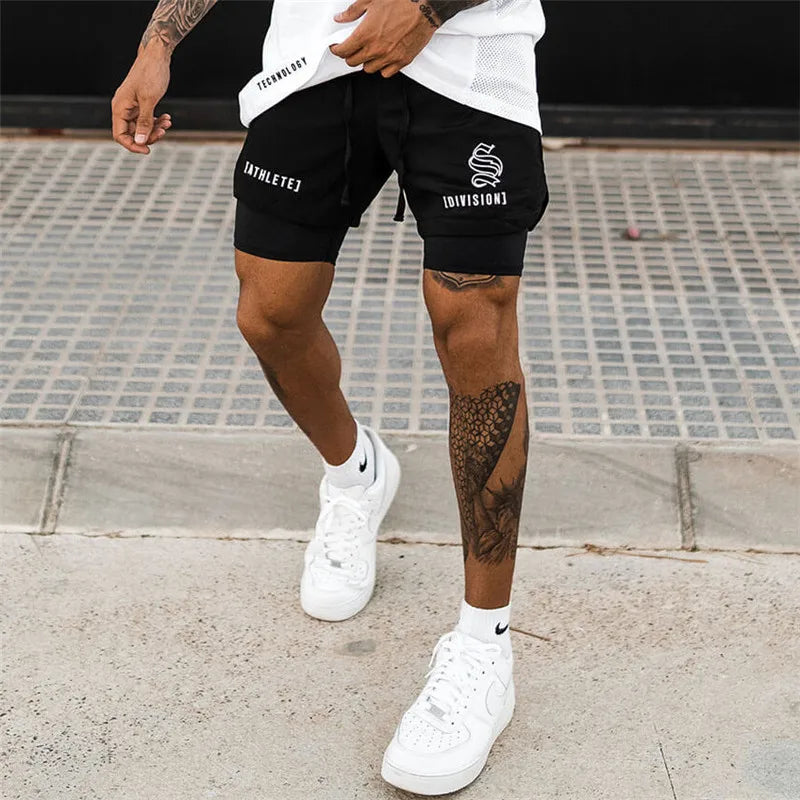 Compre 1 e Leve 2º com 50% OFF - Shorts Dryfit Division | 2 em 1 | Secagem Rápida